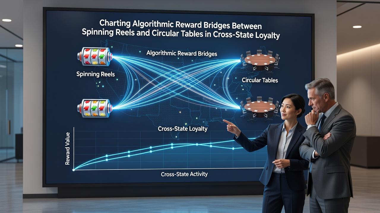 Flowchart of reward point transfers between slots and roulette across state boundaries