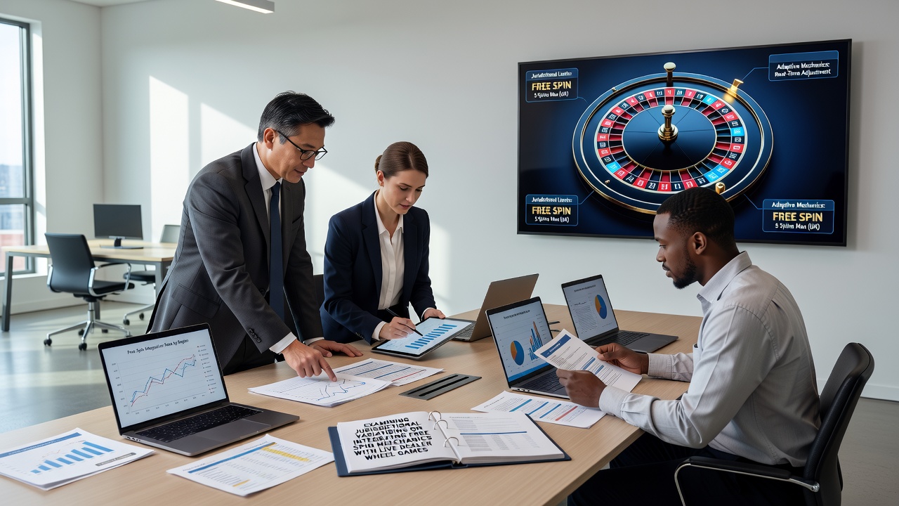 Regulatory compliance dashboard displaying audit logs that connect free spin awards to live dealer wheel results