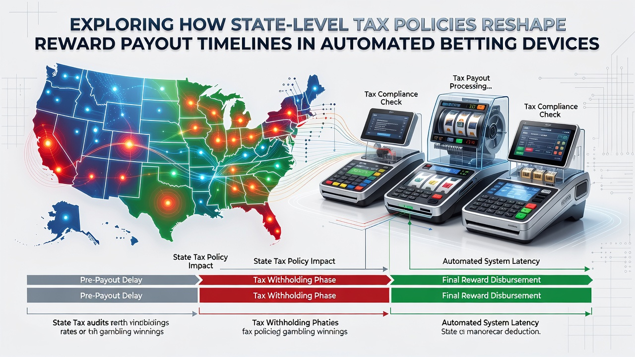 Data charts comparing payout timelines across different state tax regimes for slots and roulette systems