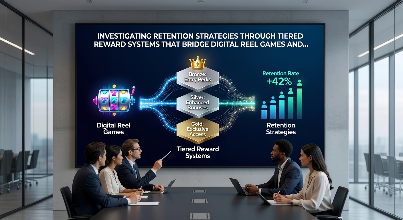 Digital dashboard displaying loyalty tier progression linking reel slots and roulette tables