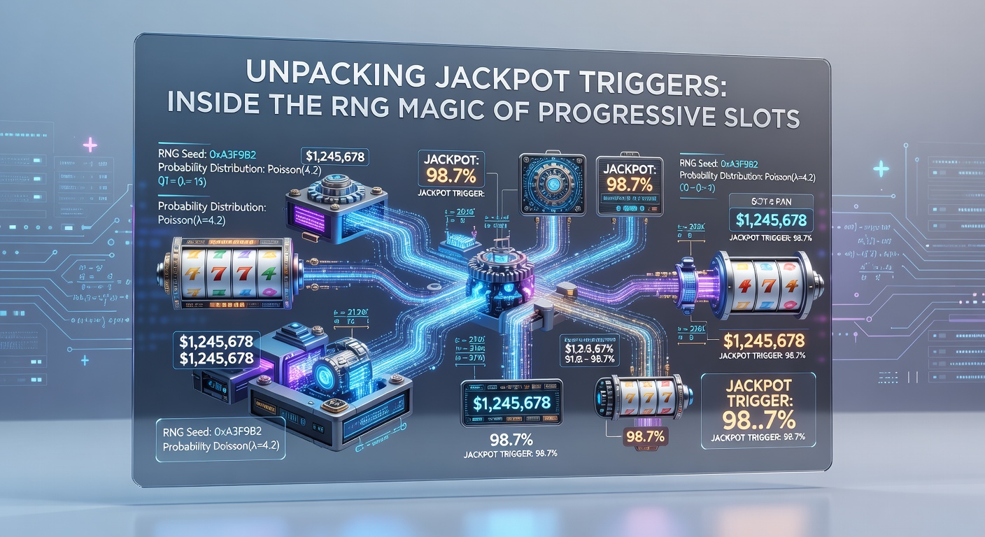Vibrant progressive slot machine display showing escalating jackpot counters and spinning reels under casino lights